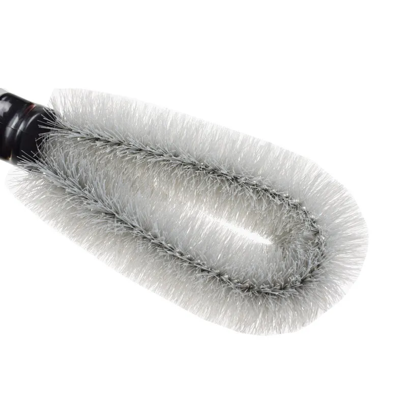 1Pcs Wheel Brush 13 Inch Long Handle Car Cleaning Tool for Rims Tires Detailing Soft Sturdy Bristles Mud Road Grime Removal