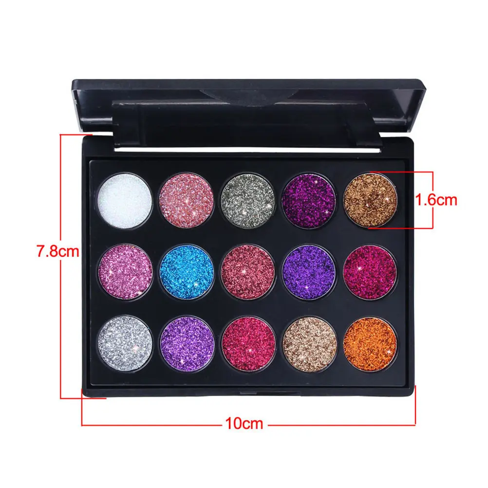 15 Colors Eye Shadow Palette Matte Pearly Smooth Texture Long Lasting Cosmetics Makeup Palette Suitable for Any Skin Tone