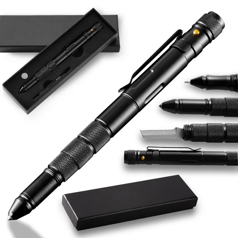 Tungsten Steel Multi Functional Defense Pen Portable EDC Tactical Pen Simple Gift bBox Used For Security And Military Equipment