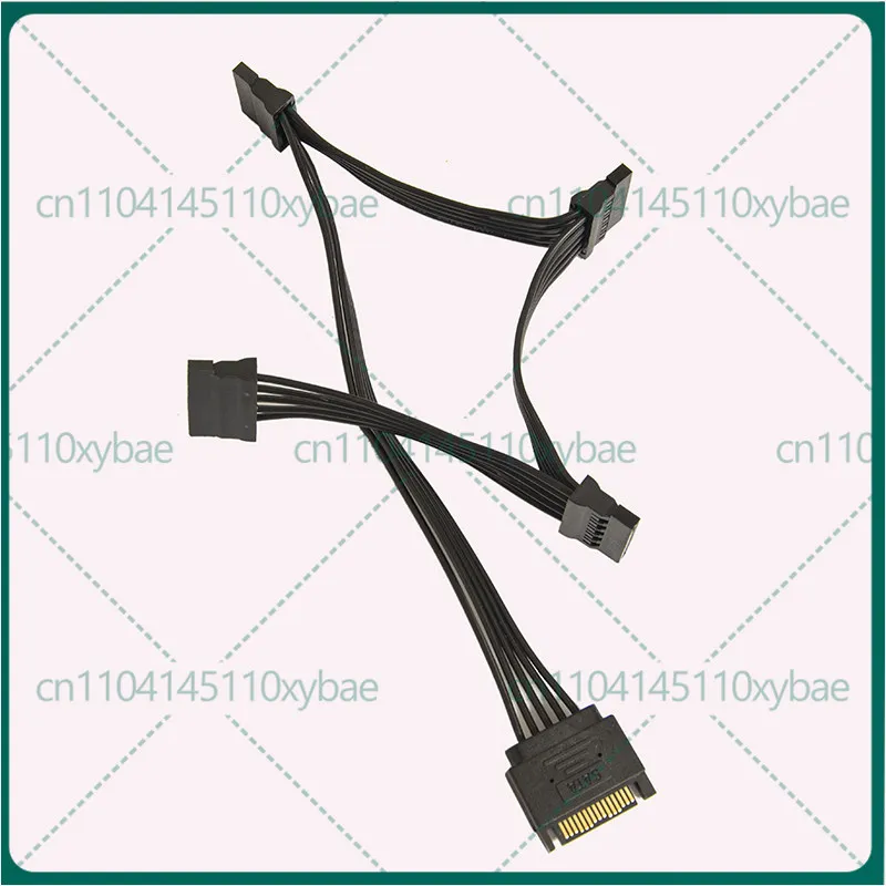 New For 1 minute 5 SATA power cord SSD power extension cable One to five 15P serial power supply cable