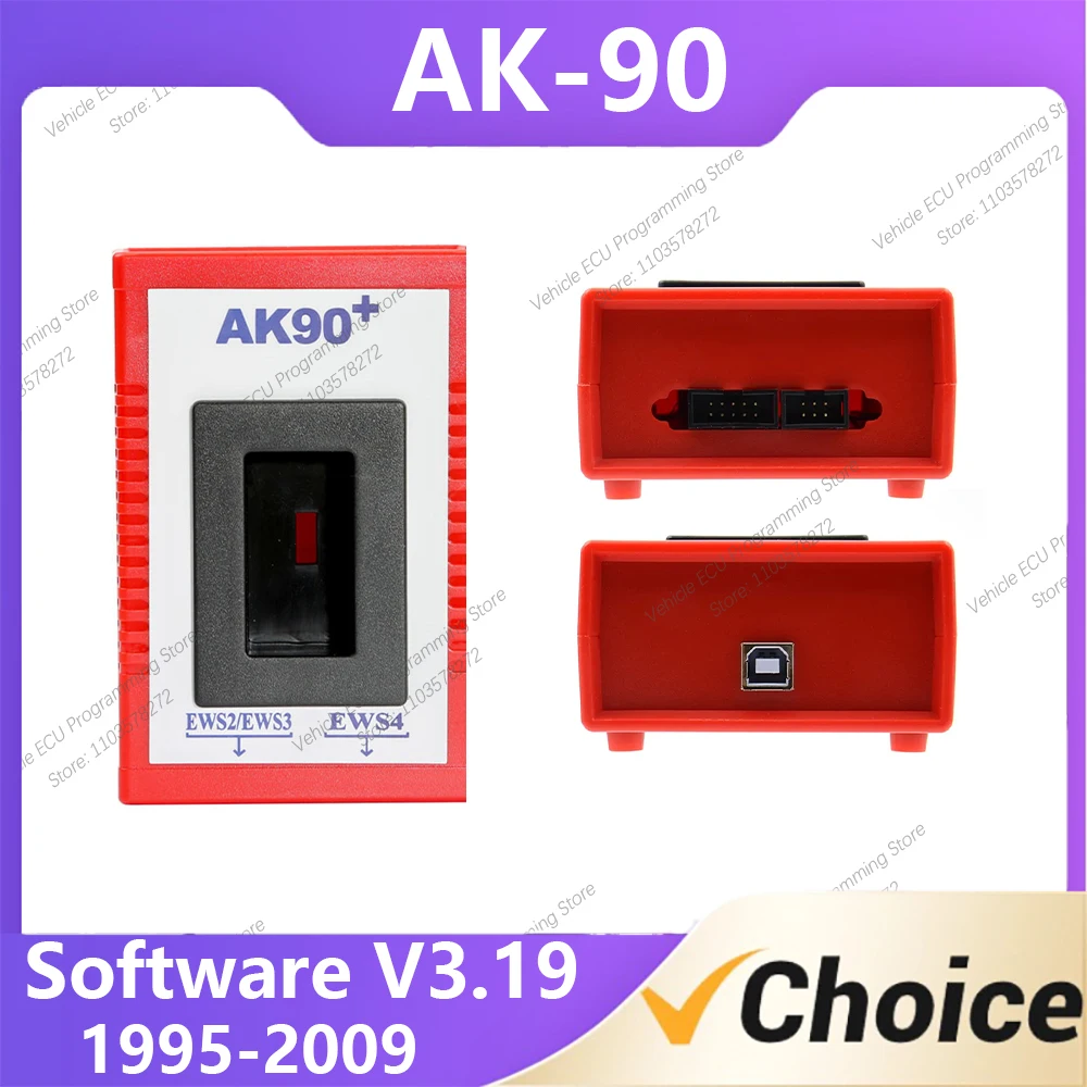 

AK90 V3.19 supports 1995 to 2009 B-M-W EWS key information reading tool Rainbow Cable diagnostic equipment OS Win XP/Win 7 32bit