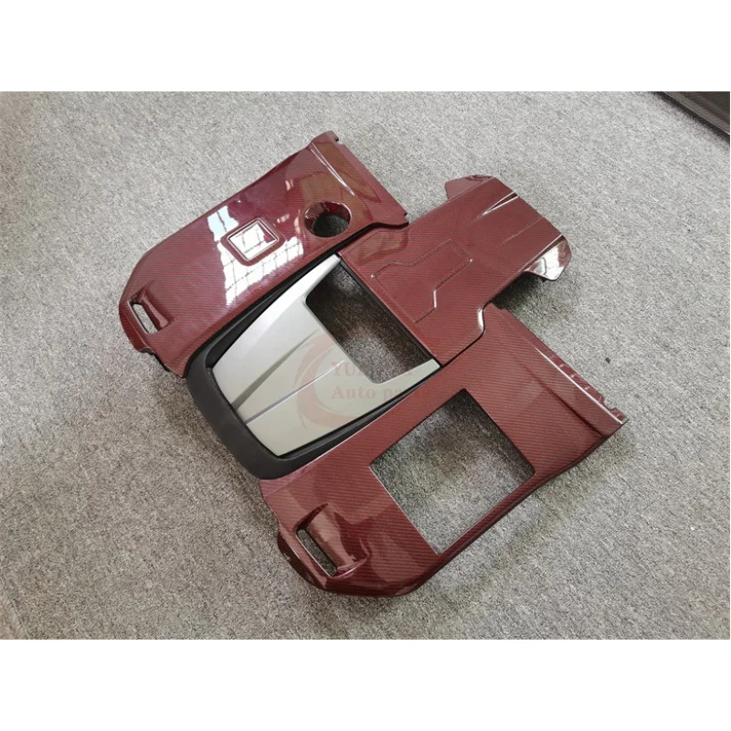 

For Mercedes-Benz G-Class W464 G900 Red Dry Carbon Engine Trim