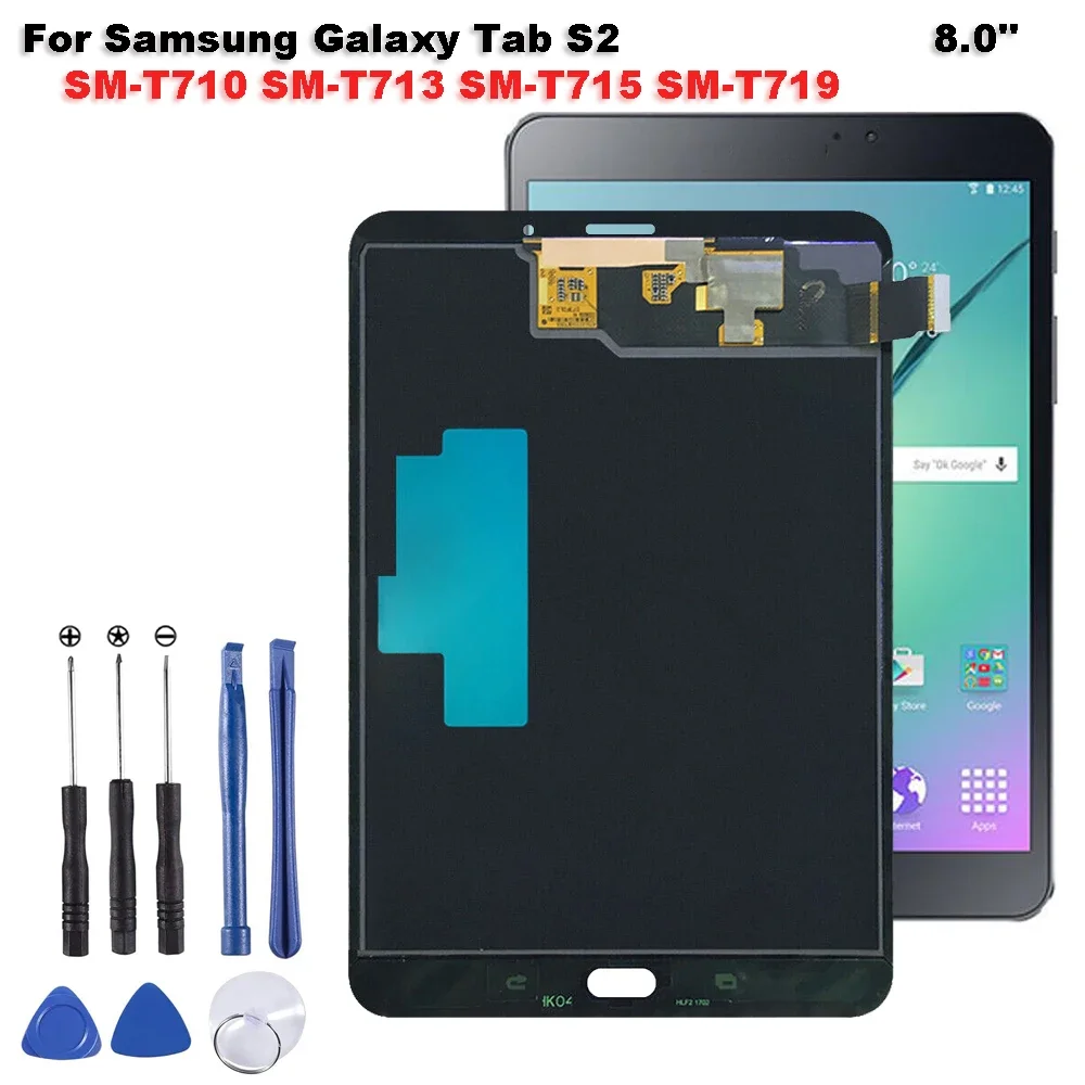 

New For Samsung Galaxy TAB S2 8.0 SM-T715 T713 T719 T710 LCD Display Touch screen Digitizer For T710 T715 LCD Display