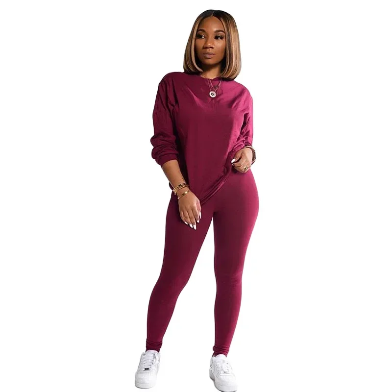 Winter Spring Two Piece Outfits for Women Short Set 2 Piece Outfits Jogger Track Suits Sweatsuits for Women Long Sleeve