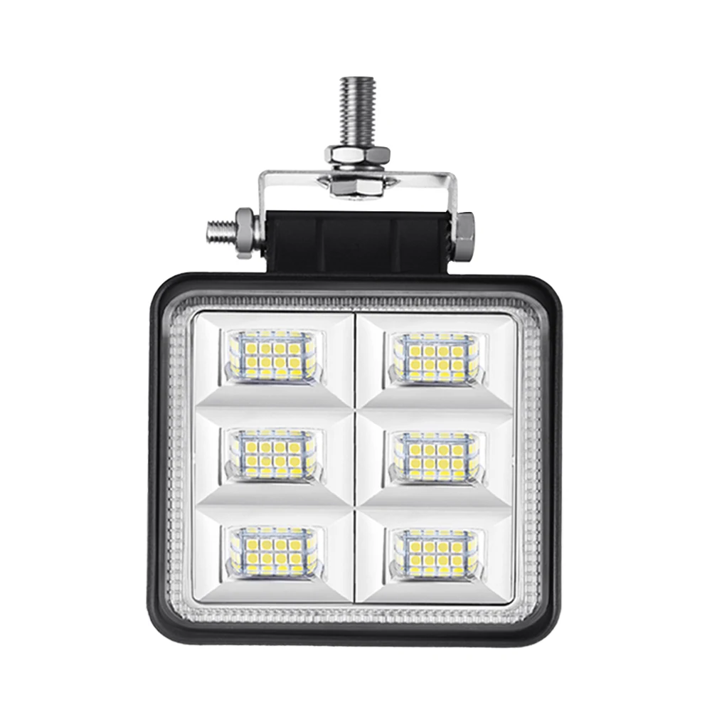 48W 4-Inch Square White LED Work Light Pods Flood Spot Lamp for Car Off Road Truck SUV Van