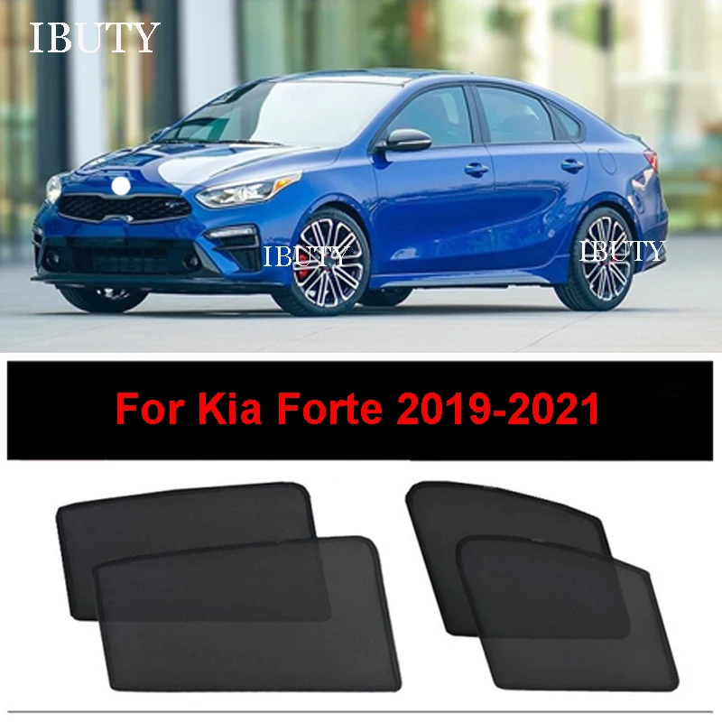 

For Kia Forte 2019 2020 2021 Accessories Car Door Glass Sunshade Visor Mesh Curtains Side Window Sun Shade UV Heat Sunshield