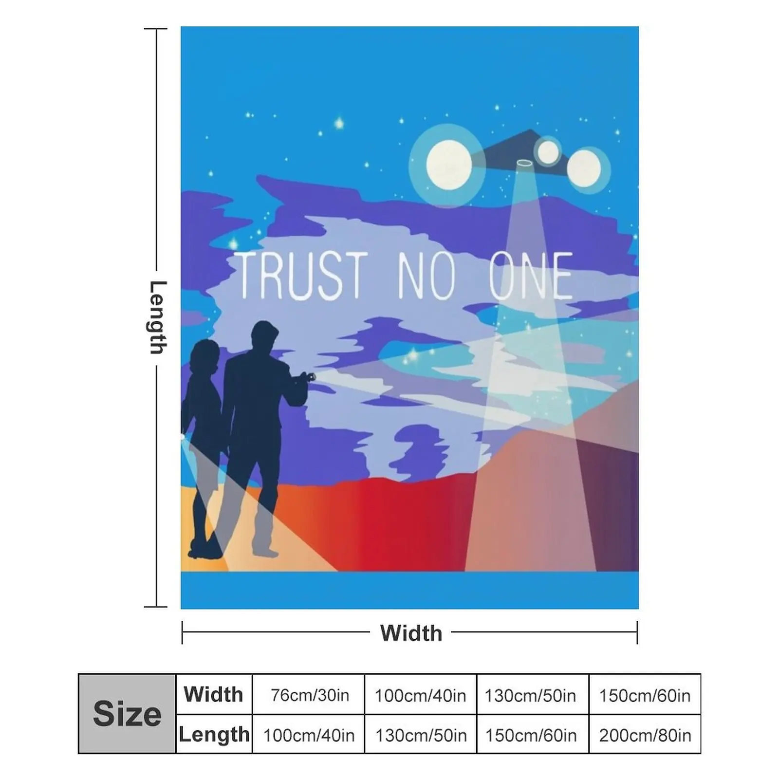 The X Files Trust no one Mulder e Scully Coperte da tiro e coperte decorative per bambini