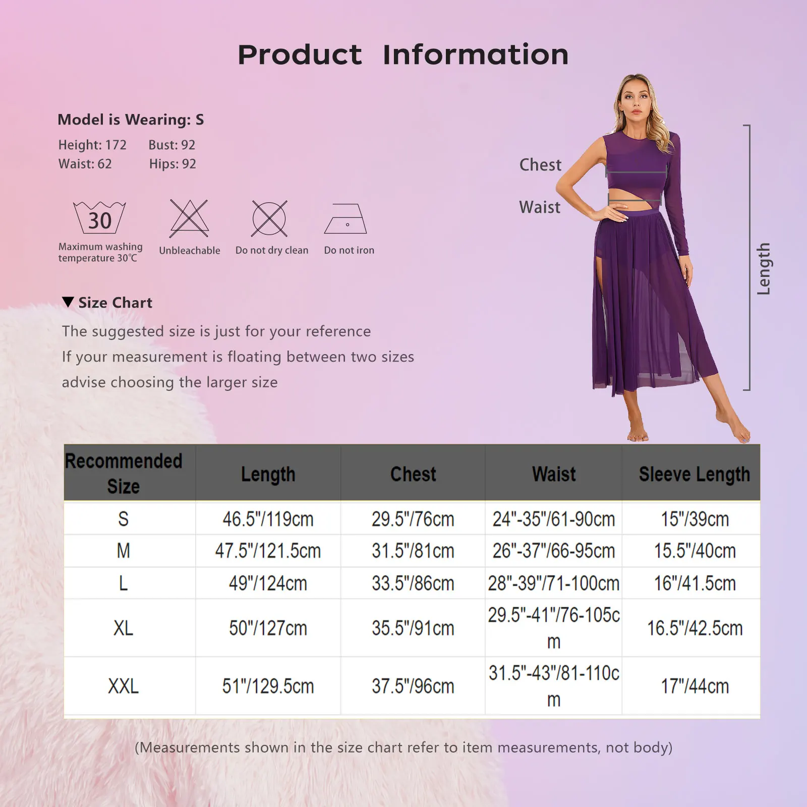 Womens Cutout Patchwork Round Neck Dress Modern Lyrical Dance Costume Side Split Sheer Mesh Dresses Dancewear