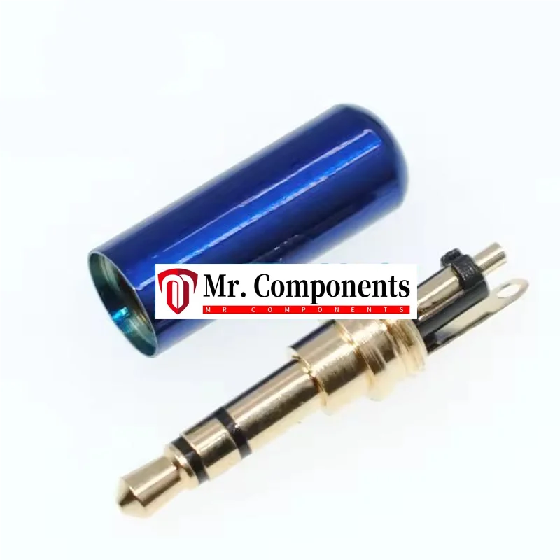 5PCS 3.5mm headphone plug, dual channel audio soldering head, 2-ring, 3-section stereo audio plug, DIY repair In stock