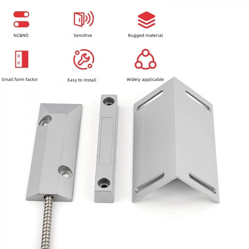 

Door Window Magnetic Contact Wired Sensor Detector Switch for Home Garage Alarm Security Magnetic Contact Sensor Detector Switch