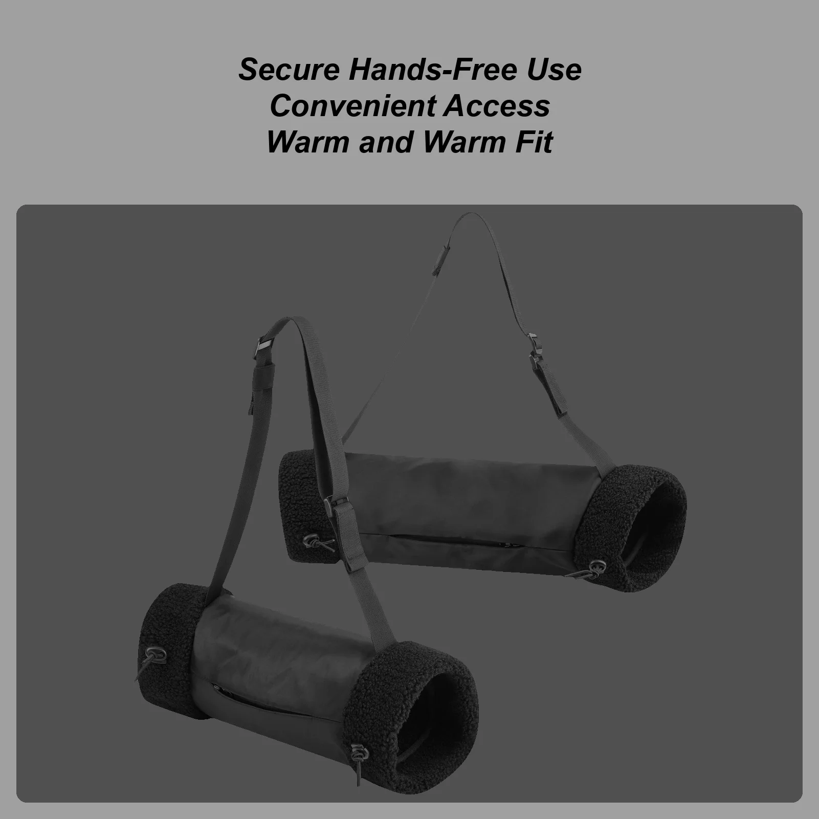 كرة القدم اليد دفئا الحقيبة قابل للتعديل إفشل جهاز تدفئة اليد مع حزام الرقبة وجيب سستة للتخييم الصيد الشتاء في الهواء الطلق