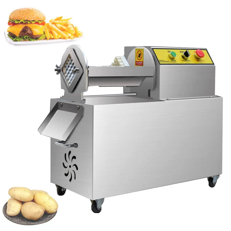 

Electric Stainless Steel Automatic French Fries Cutting Machine French Fry Potato Cutter Vegetable