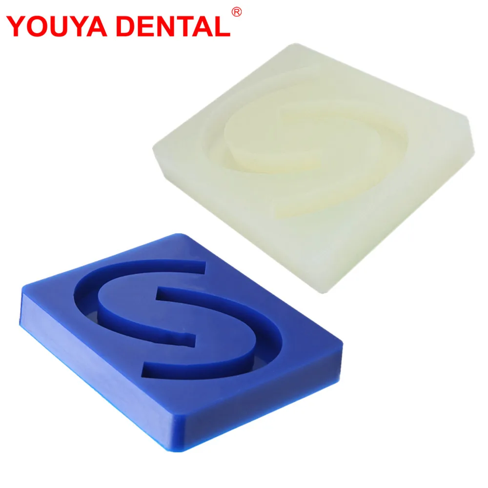 1pcs Dental Rubber Wax Occlusal Rim Model Dental Model Base Dentistry Lab Wax Teeth Denture Module of Complete Dental Materials