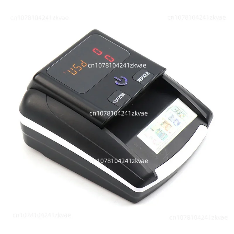 Mini portable counterfeit money detector with total amount display UV currency cash detector with 500mA battery