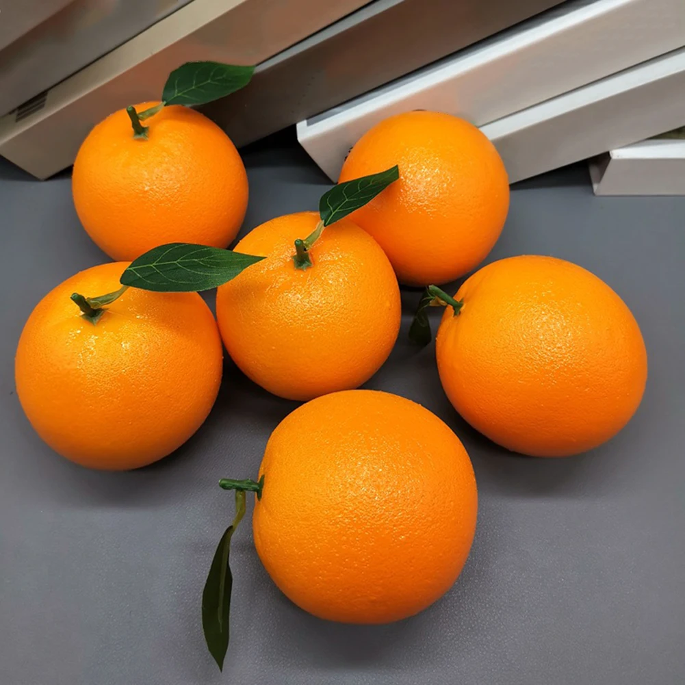 

Set Of 6 Realistic Foam Tangerines For Festive Party Décor, Home Seasonal Arrangements, Photography Props And Table Display