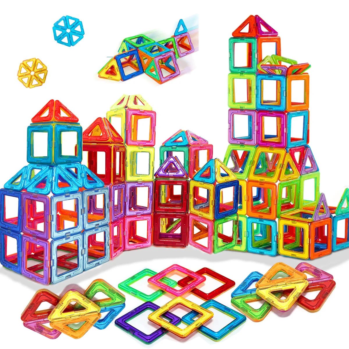 Blocs de Construction magnetiques pour enfants, DIY ensemble de Construction, jouets d'anniversaire et d'Halloween, cadeau