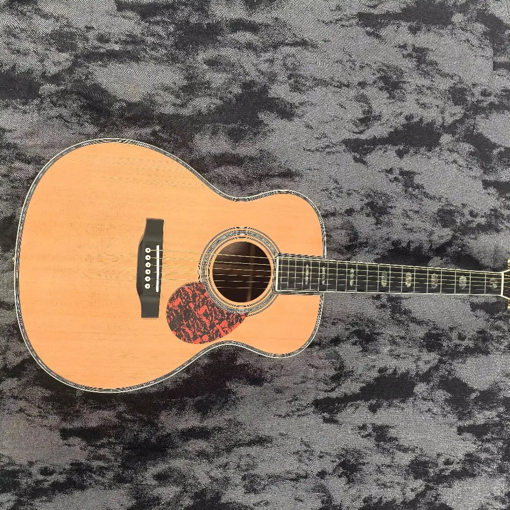 OM45 Red Pine Acoustic Guitar Soild Top 6 Strings Rosewood Back Sides 39 Inch Beginner Free Shipping Unisex Begnnier