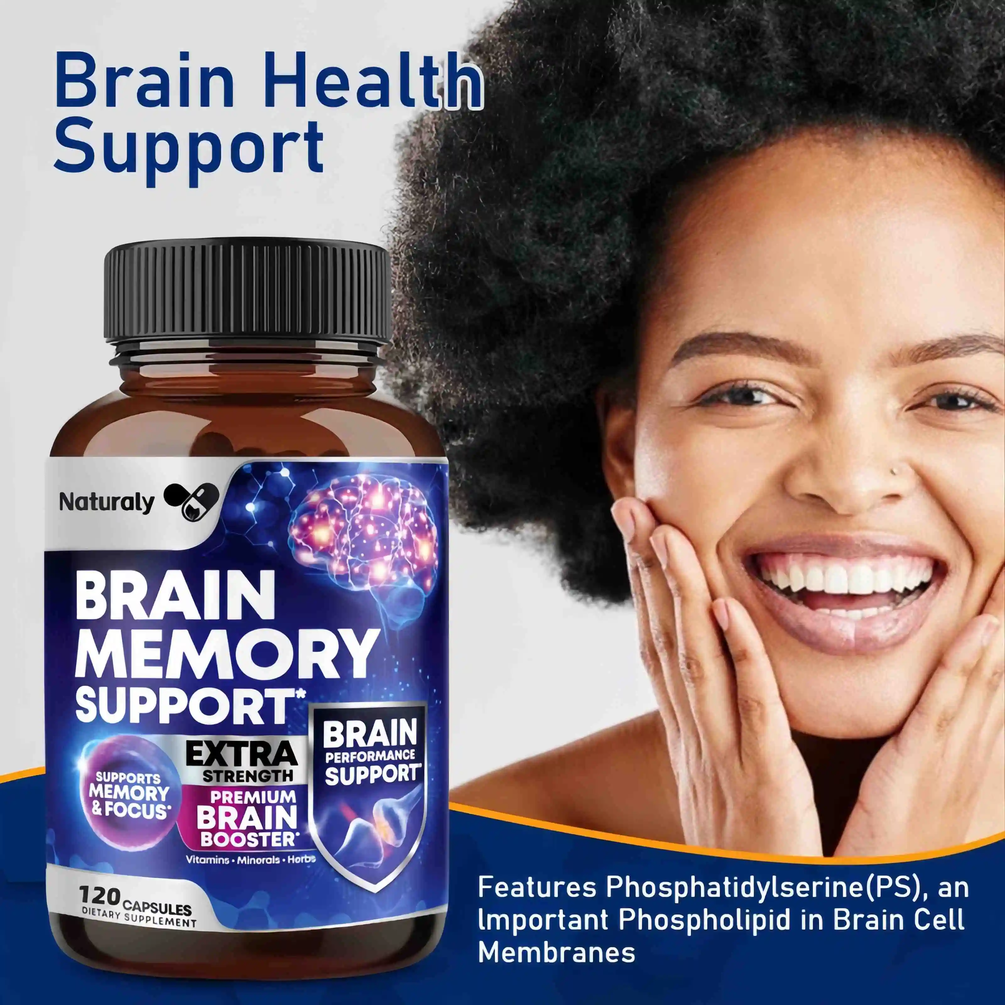 Phosphatidylserine Capsule Strengthen Memory Strengthen attention Refreshing Brain health Capsule