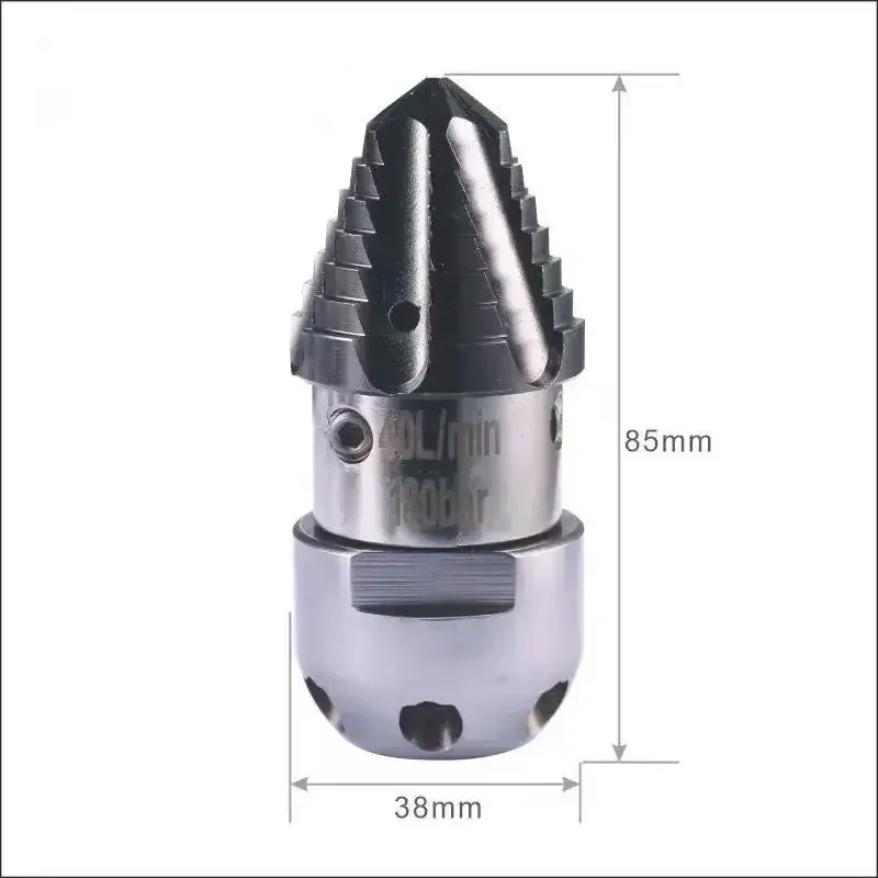 1/2 female efficiently ESEWER CLEANING ROTARY NOZZLE 0.4kg Rotating Pipe Cleaning Nozzle