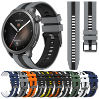 20mm 22mm Silicone Watch Bands for Huami Amazfit BALANCE/GTR 42mm 47mm GTS 4 3 2e MINI Bracelet GTR4 2 3 Pro Bip 5/U/S Pro Strap