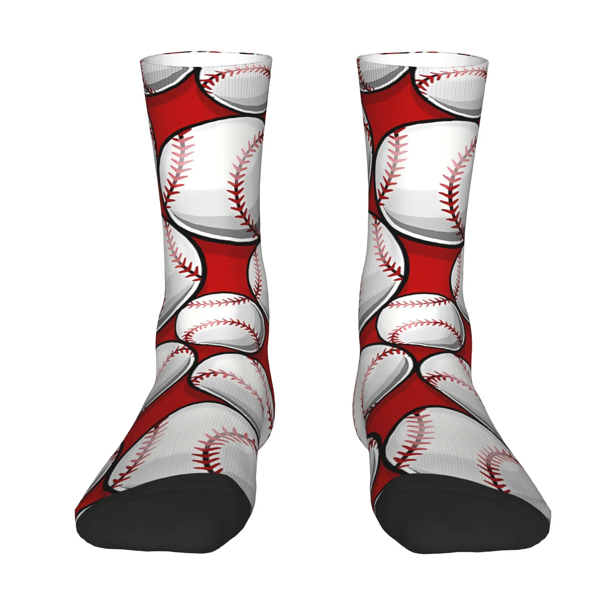 جورب كرات البيسبول مطبوع للرجال من البوليستر