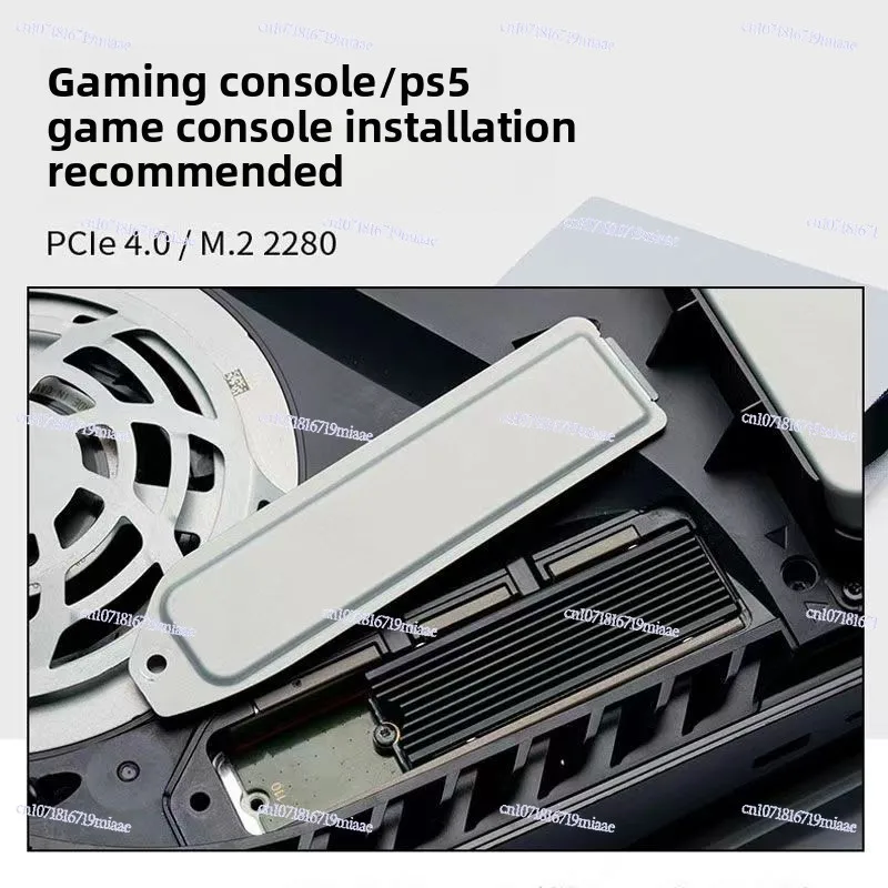 سترة تبديد الحرارة 2280 M.2 SSD، مع درع تبديد الحرارة بالوعة الحرارة PS5