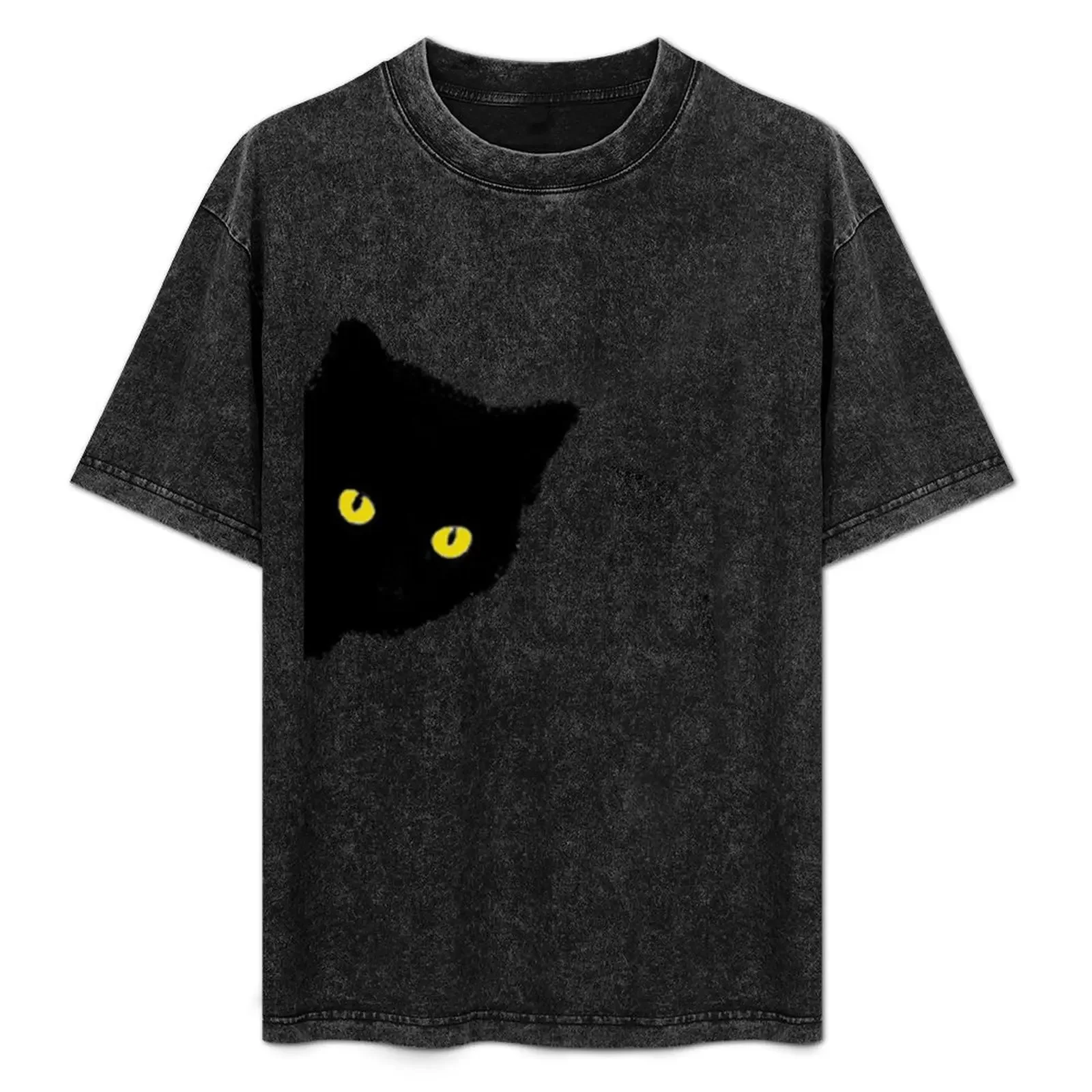 

Black Cat T-Shirt Big Size Loose Fit Tee Shirt