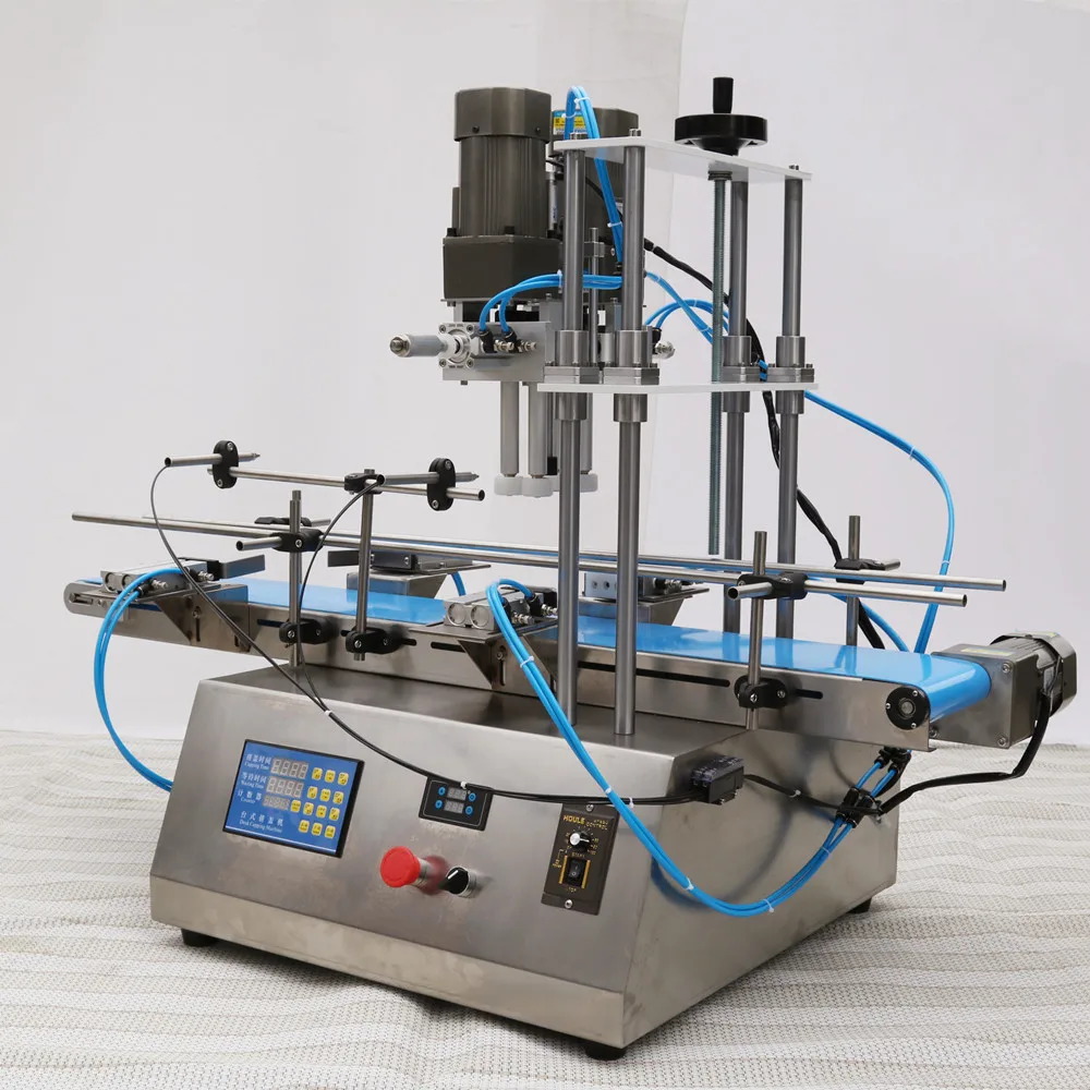 Picture 5: Automatic Powder Bottle Screw Capper Pneumatic Wood And Plastic Capping Machine For Food And Beverage Application