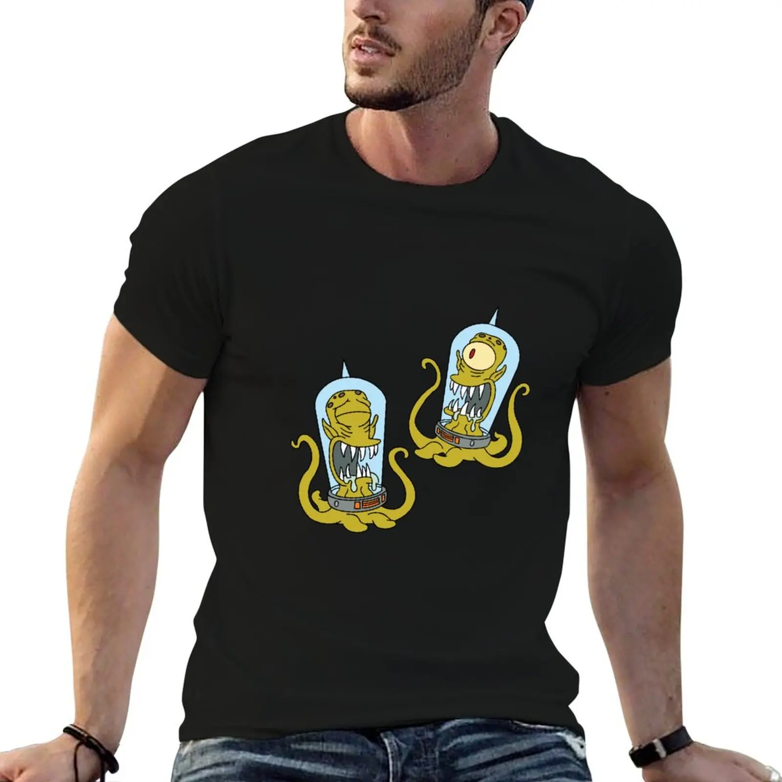 Kang and Kodos Treehouse of Horror T-Shirt plus sizes Aesthetic clothing compression shirt men