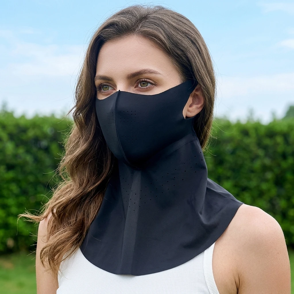 

Летняя дышащая маска для велоспорта с защитой от солнца UPF 50+, пылезащитный бафф для лица и шеи для занятий спортом на открытом воздухе, бега и пеших прогулок