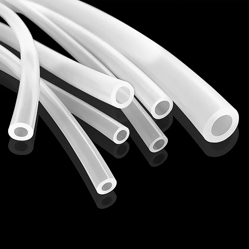 Peristaltic Pump Silicone Tube Hose 0.4~25.4mm Transparent Food Grade Tasteless High Temperature Resistant Water Dispenser