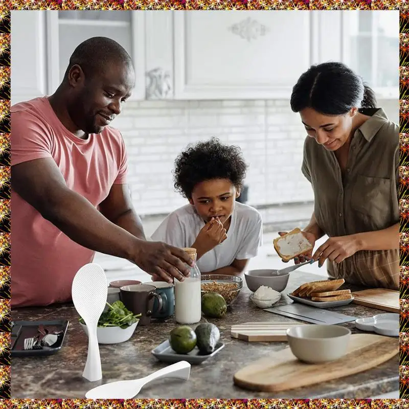 Rice Paddle Non Stick Standing Rice Spoon Spatula Heat Resistant Rice Cooker Spoon