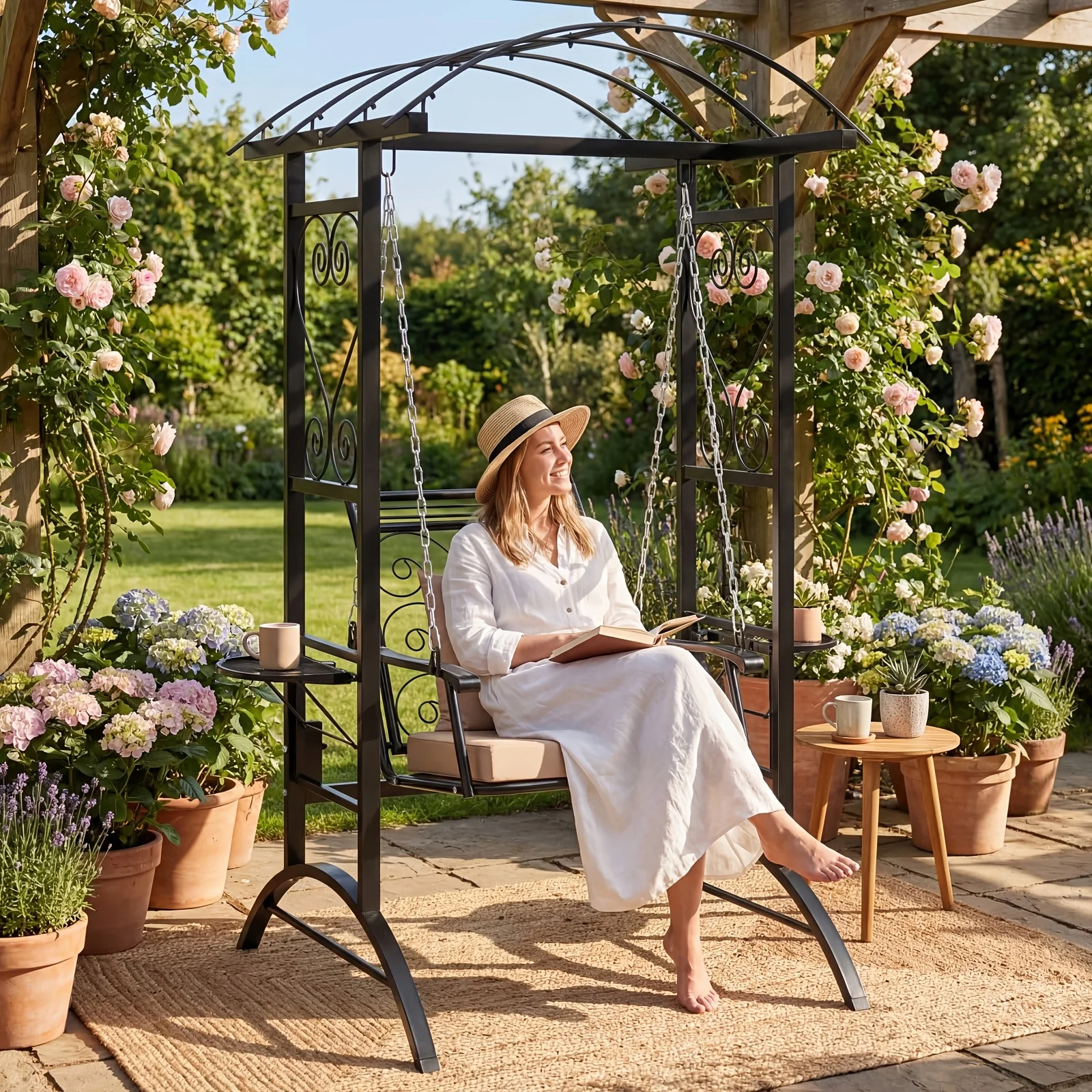 Altalena da esterno con suppor - Garden Swing Chair recensione e prezzo