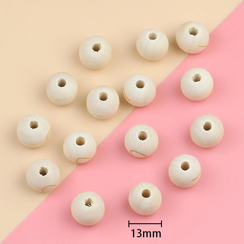 50pcs/batch of 13mm wooden letter beads round loose spacing beads jewelry making DIY bracelet accessories toy accessories