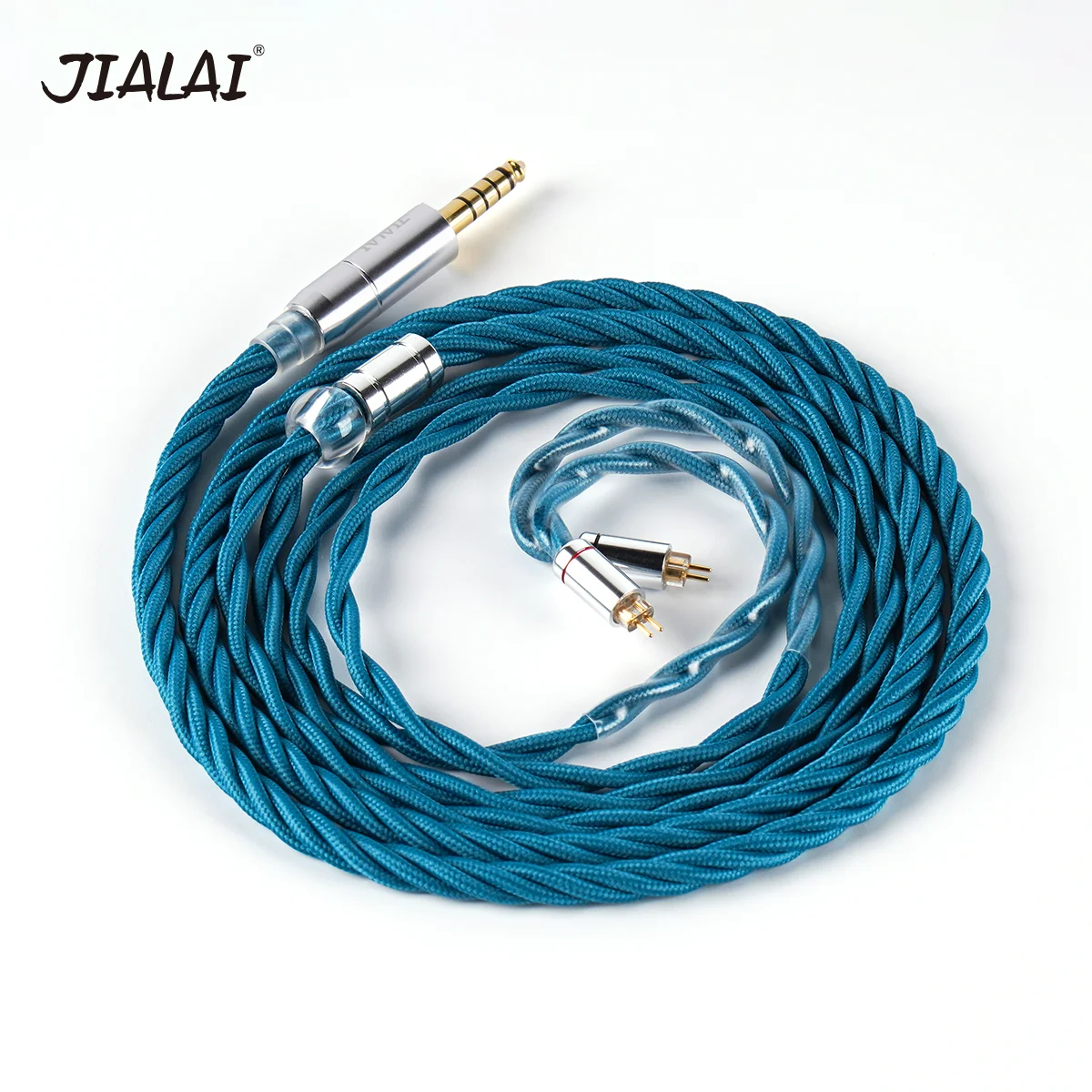 JIALAI AzureBay Multi-material Mixed PP yarn Litz Earphone Cable Upgrade Headset Wire 0.78 2Pin for BA15 Carat S12 Pro MK4 IEM
