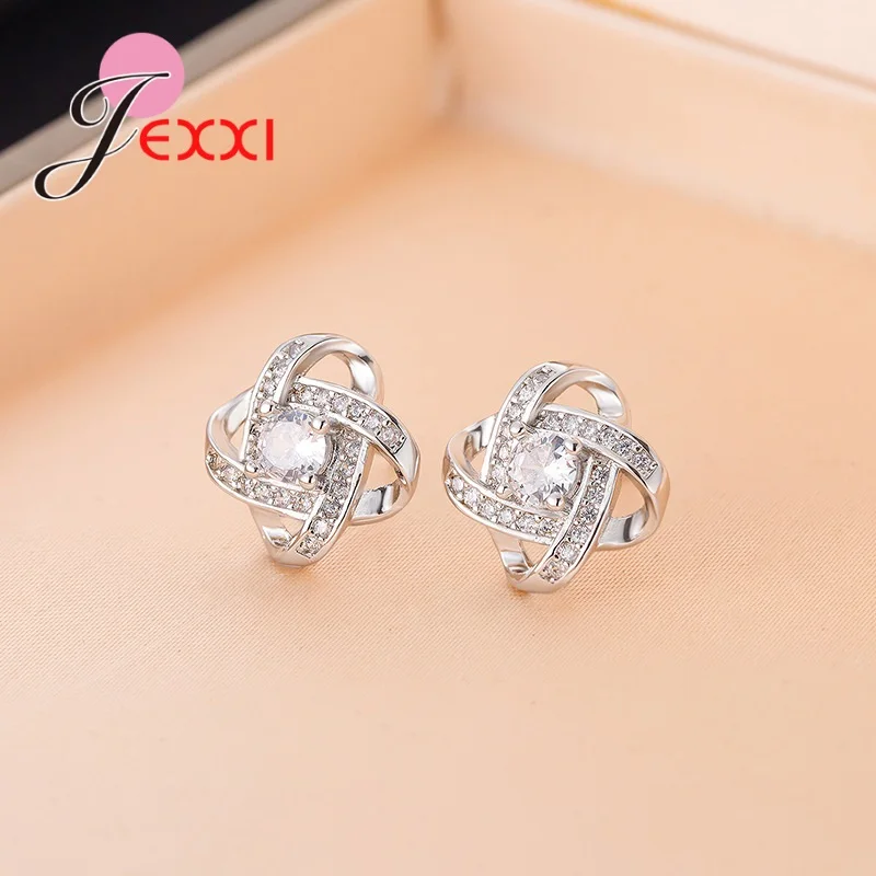 100% Real Pure 925 Sterling Silver Jewelry Sets for Women Wedding Engagement Brillant Cubic Zircon New Fashion Party Accessory