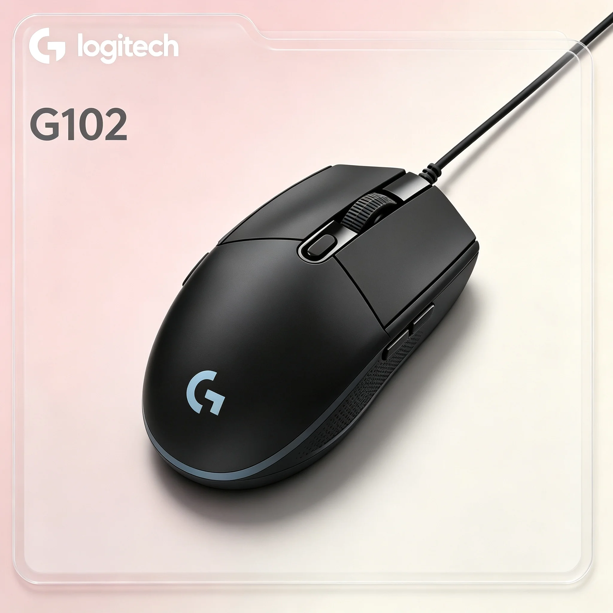 Logitech G102 E‑Sport‑Focused Wired RGB Mouse For CSGO PUBG LOL League of Legends Valorant Amateur And Pro Gamer PC Mice