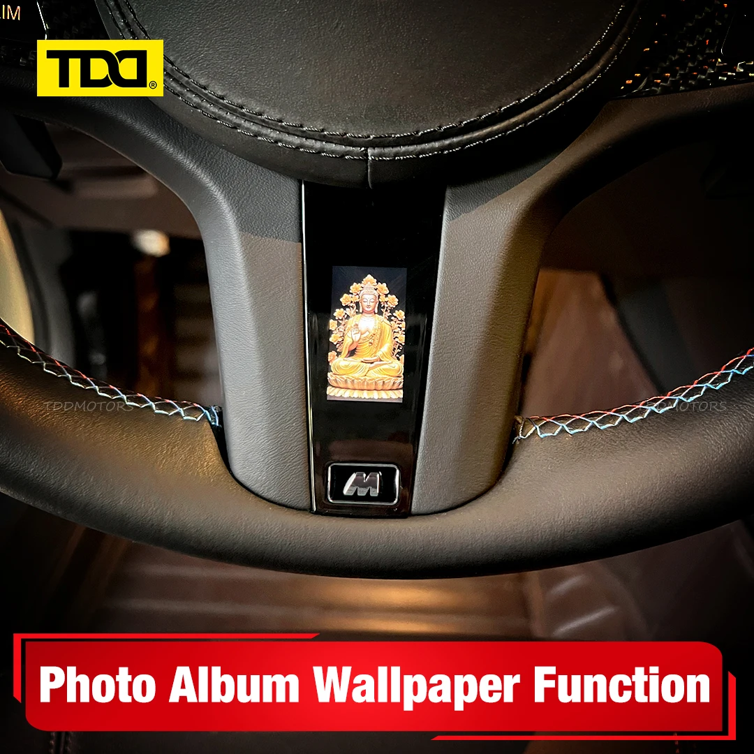 

Умная светодиодная накладка на руль TDD для BMW G серии G20 G21 G28 G22 G30 G38 G32 F40 F87 G80 F82 F83 G01 X3 G05 X5 G06 (X6) X3M X5M