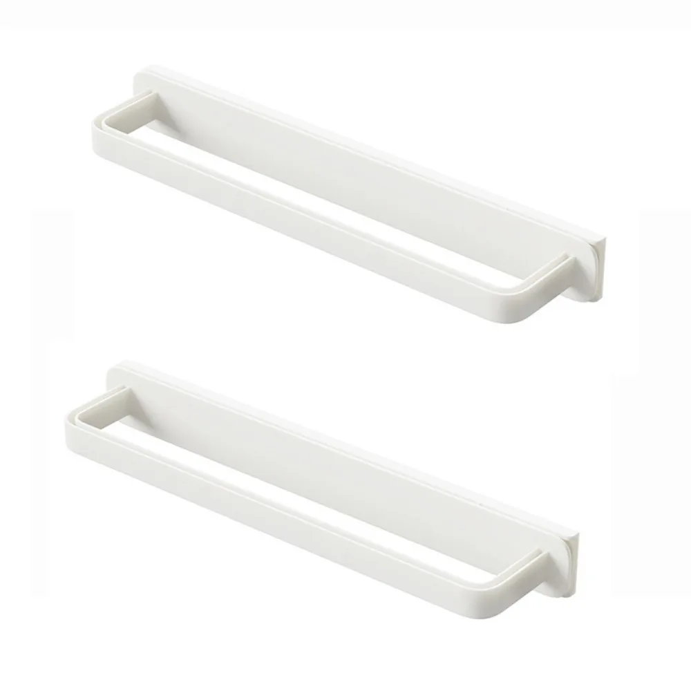 

2 шт. простая пластиковая выдвижная вешалка для полотенец, белая декоративная вешалка для полотенец, настенные вешалки для тапочек, ванная комната