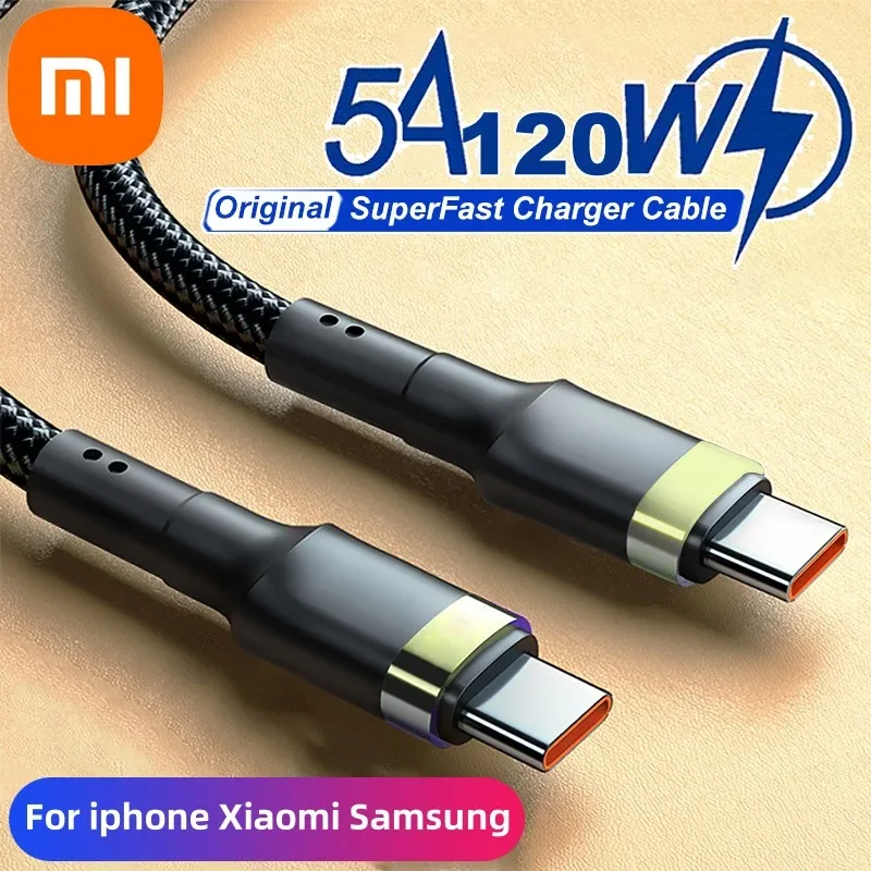 Xiaomi 120W Fast Charger PD Quick Charging High Quality USB C TO USB Type C Cable For iPhone 15 Plus Pro Max Samsung S24