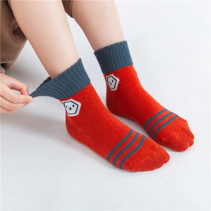 1 Pair Random Color Baby Socks 0-12Y Infant Baby Socks for Girls Cotton Cute Newborn Boy Toddler Socks Baby Clothes Accessories