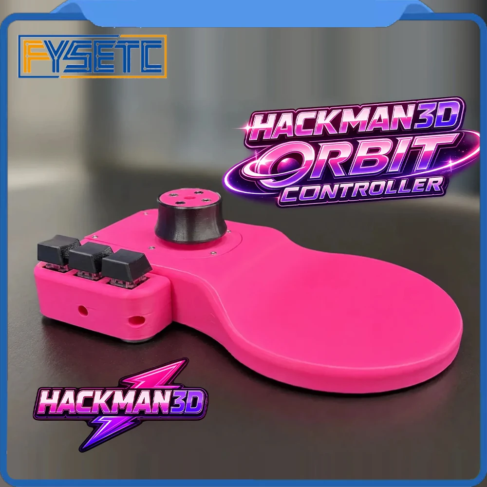 Hackman3D Orbit Controller 6‑DoF Navigation Controller Open‑Source DIY Hall‑Effect Joystick For CAD 3D Modeling Design Creative