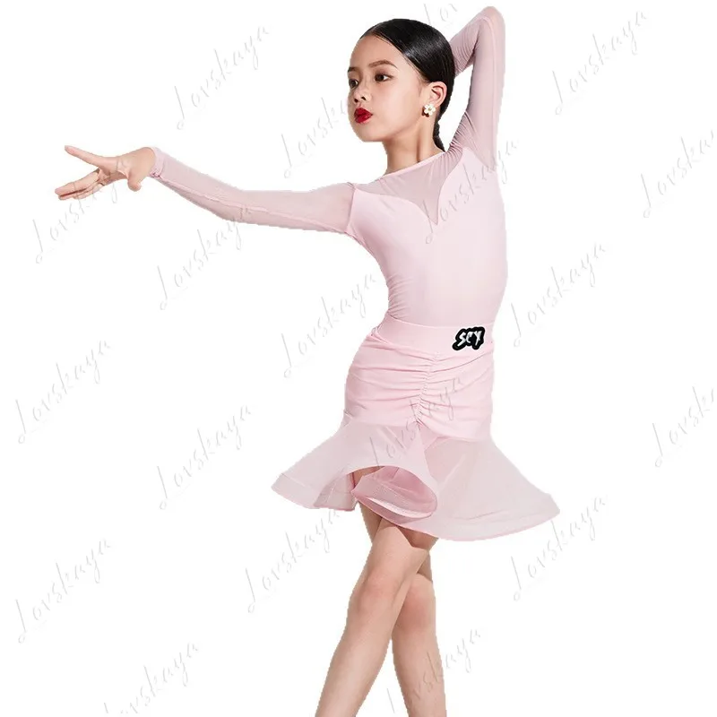 costume-d'entrainement-de-danse-latine-pour-filles-tenue-haut-de-gamme-de-style-automne-hiver-avec-jupe-standard-pour-les-spectacles-des-enfants