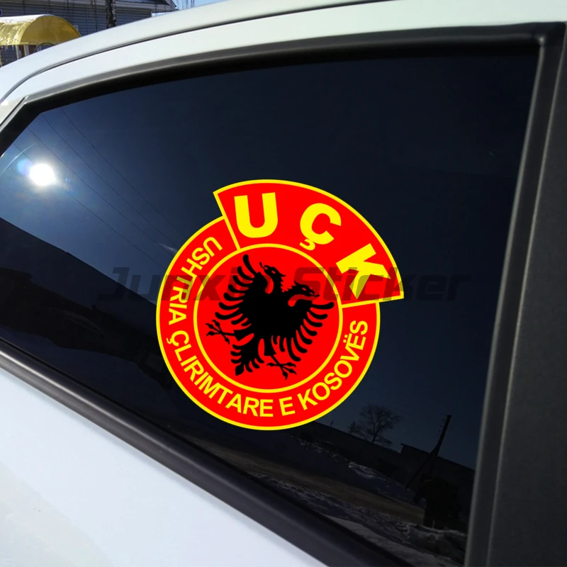 UCK USHTRIA CLIRIMTARE E KOSOVES KLA Albanian Heroic Vinyl Decal Car Sticker Waterproof Auto Decors on Bumper Rear Window