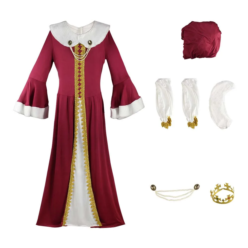 Halloween Carnival Party Adult Elizabethan Royal Queen Costume