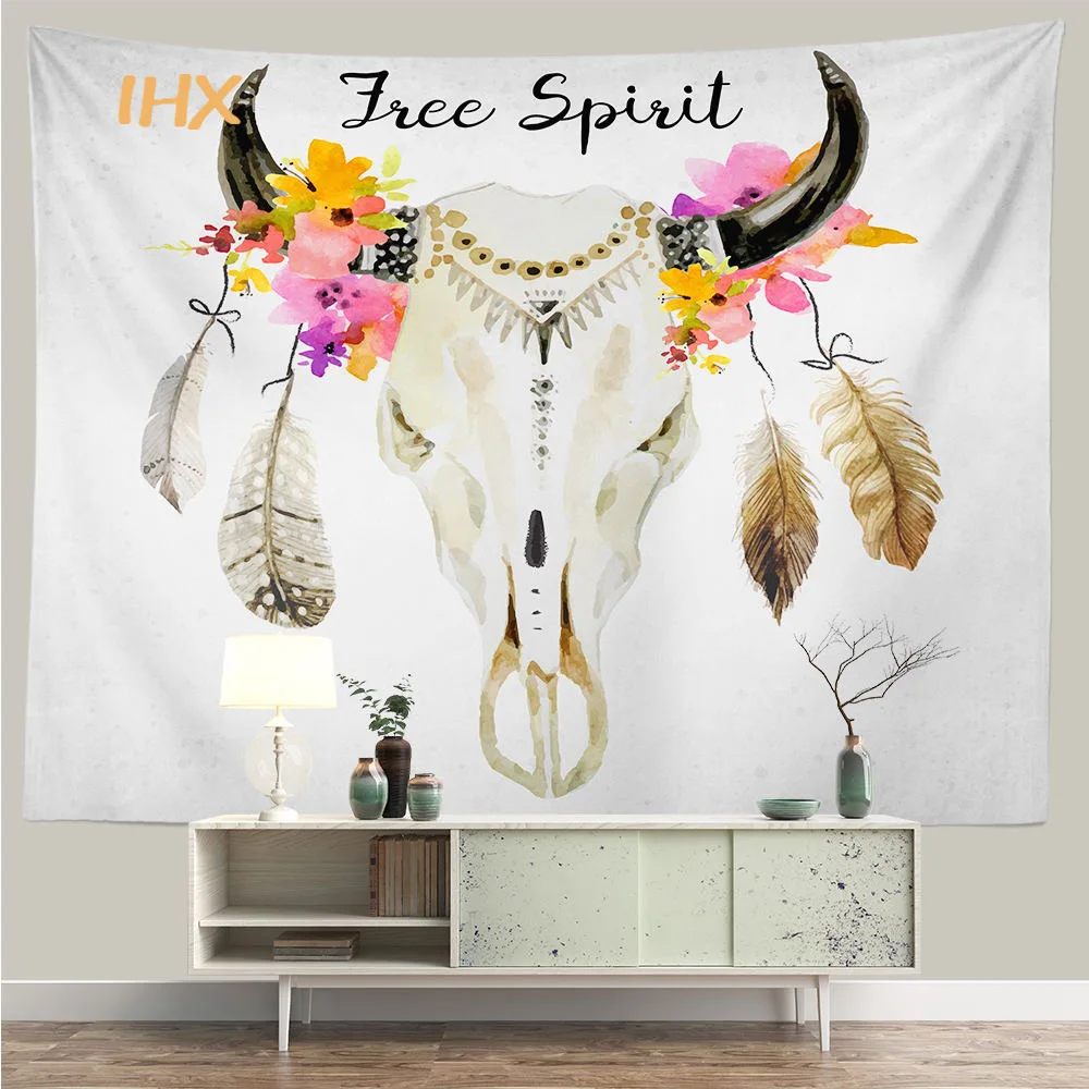 Psychedelic Dream Catcher Tapestry Room Decor Hippie Boho Color Feather Tapestry Yoga Mat Bedroom Home Decoration Aesthetics