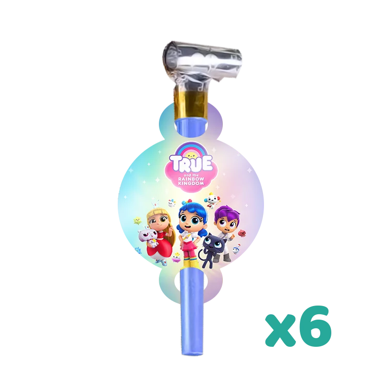 True and the Rainbow Kingdom Birthday Party Decorations Game Theme Supplys Banner Cups Plates for Kids
