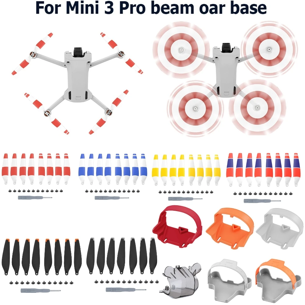 4 pary części do dronów szybkozłączka pióra śmigła do zestawu śmigieł DJI Mini 3 Pro