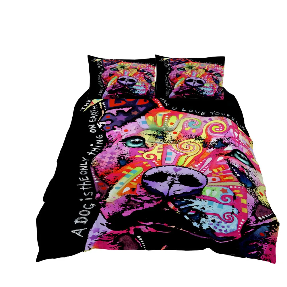 

Dachshund Dog Art Duvet Cover Set King Queen Double Full Twin Single Size Bed Linen Set