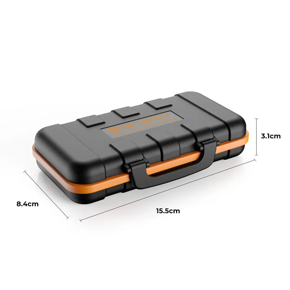 K&F Concept Battery Case SD Card Box Wodoodporne i odporne na wstrząsy etui na baterię Karta pamięci Sim Card Małe etui na kartę SD — zdjęcie produktu 2